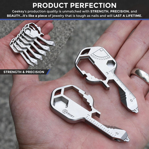 Geekey 420 stainless steel construction for durability and longevity.