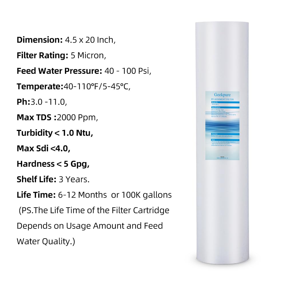 Geekpure 4-pack provides ready-to-use replacements for home filtration needs.