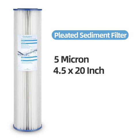 Geekpure note: filter does not reduce TDS or chlorine; consider carbon stage for chlorine