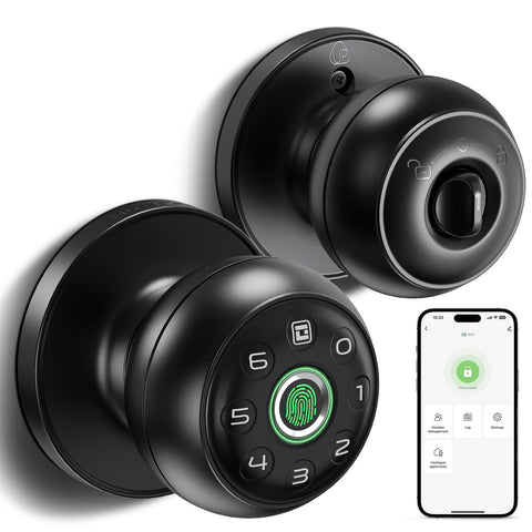 GeekTale fingerprint door lock unlocks with a touch for quick access.