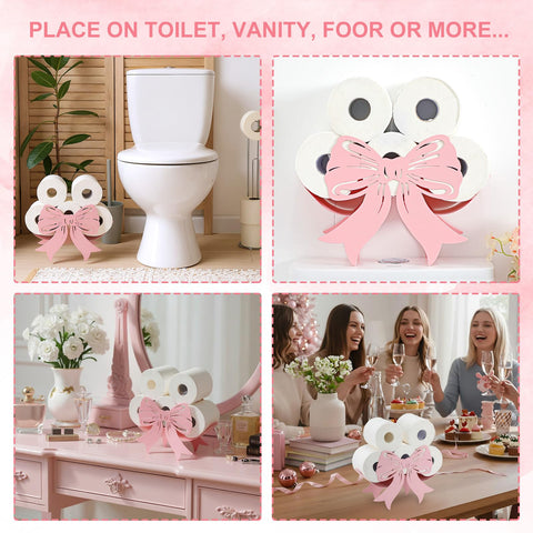 Geelin Bow holder bathroom decor idea blends charm with function in a space