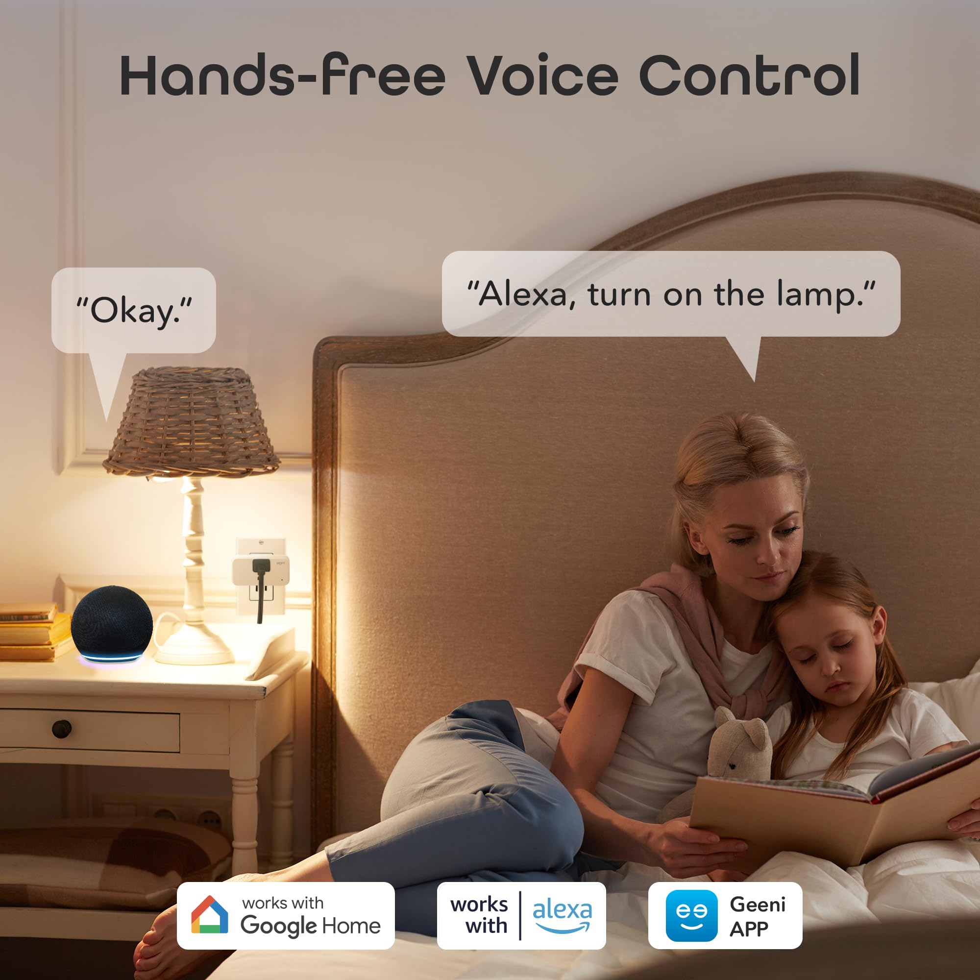Geeni Smart Plug Mini app setup screen showing quick WiFi connection process