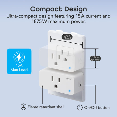 Geeni Smart Plug Mini status LED indicating device power state
