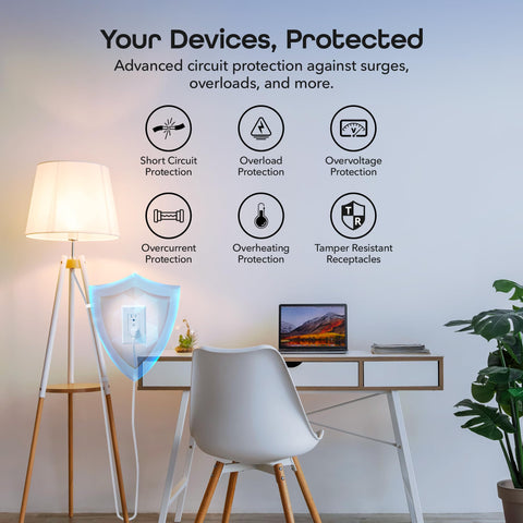 Geeni compatibility icon showing Alexa and Google Home voice control.