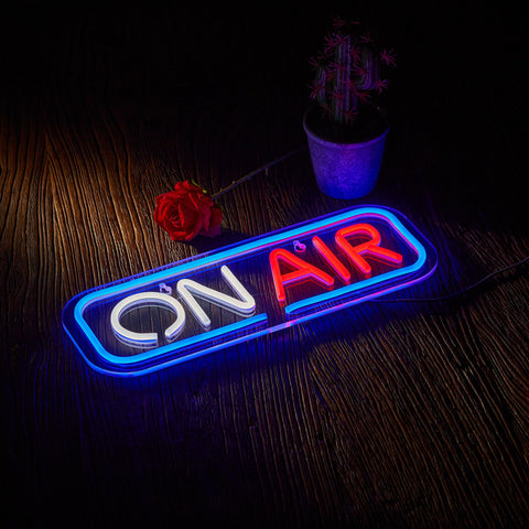 Geewkooy ON AIR neon sign ambient lighting ideal for rooms and parties.