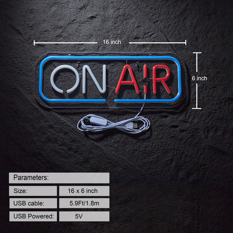 Geewkooy ON AIR neon sign wall-mount setup adds bold decorative impact in bars or homes.