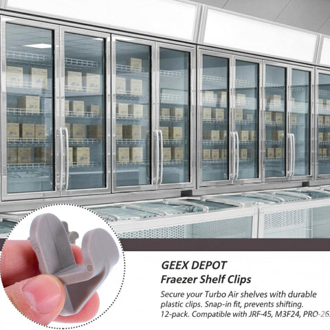 GEEX DEPOT shelf clip M3R47 keeps racks firm and safe in busy chillers