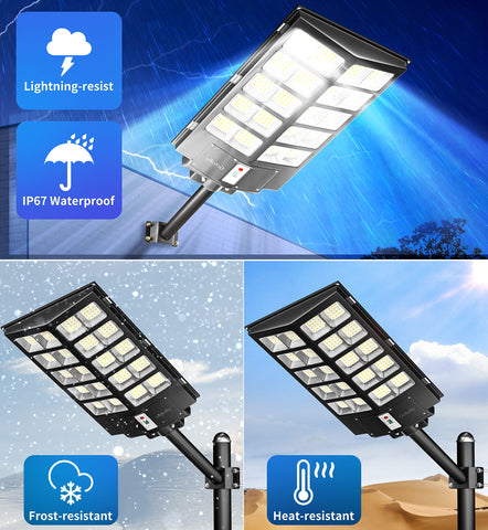 Gefolly SL-5200W installation kit supports easy wall or pole mounting.