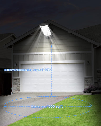 Gefolly solar street light wall-mount kit demonstrates easy outdoor installation.