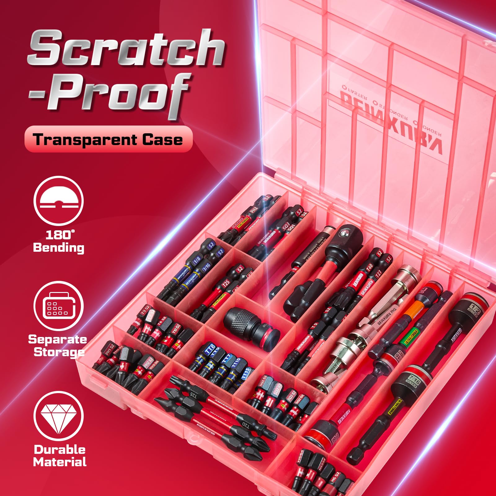 GEINXURN 1 inch driver bits for precise screw engagement