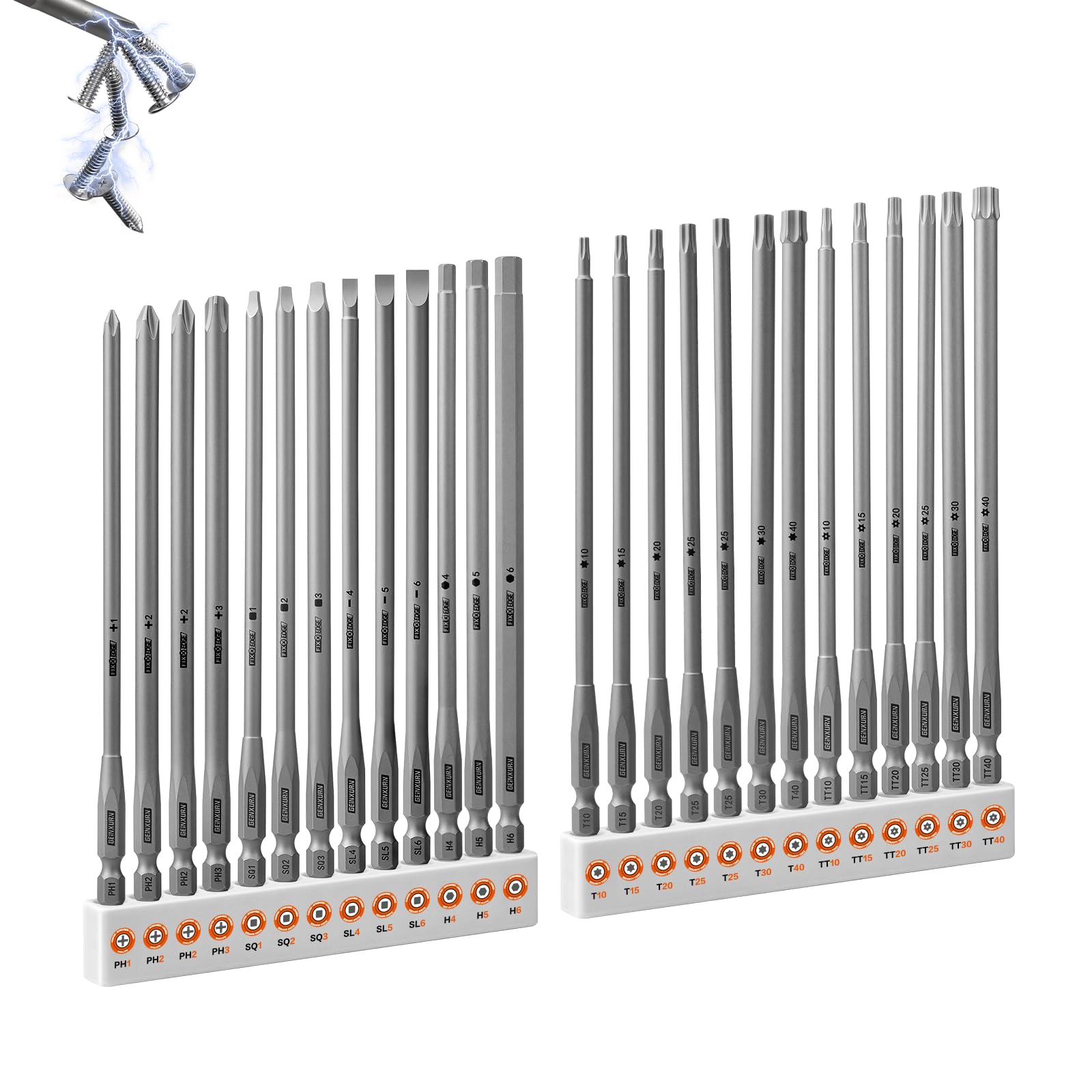 Geinxurn 26-piece Fixedge set organized in its storage tray for quick DIY projects
