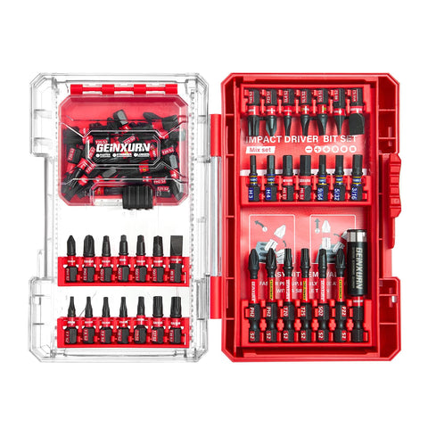 Geinxurn 65-piece impact bits set for versatile DIY tasks with magnetic tips