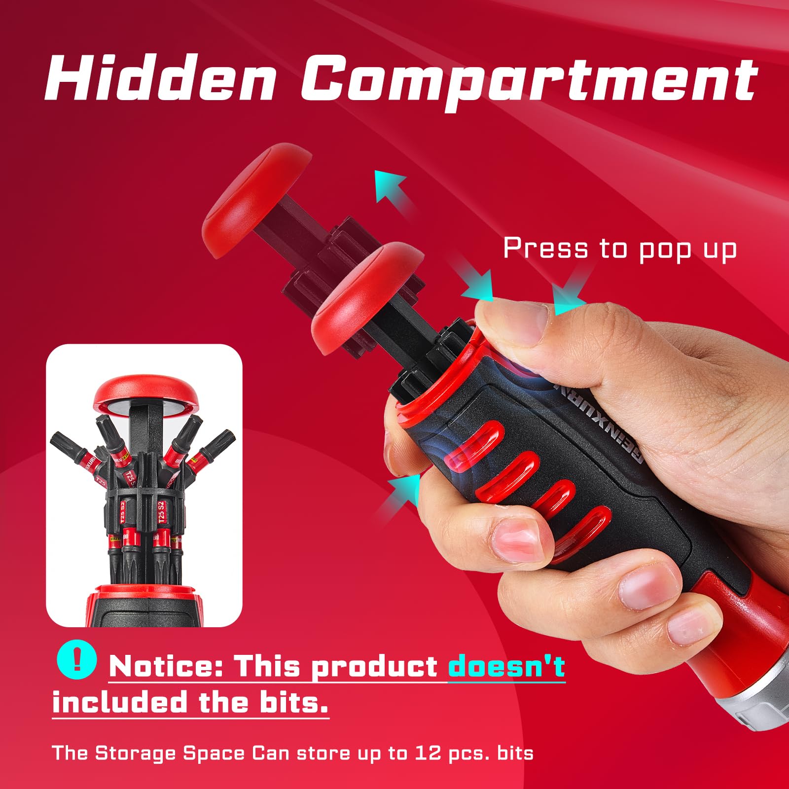 Geinxurn 6-inch Torx bits optimized for challenging placements.