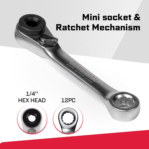 GEINXURN 72-tooth ratchet mechanism enables precise, smooth tightening