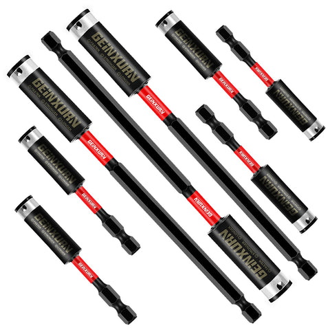 GEINXURN 8PACK bit holders in 3in reach for fast, secure bit changes.
