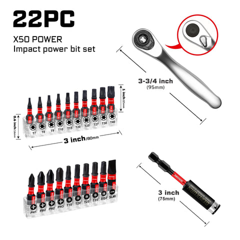 GEINXURN bit holder keeps bits organized and accessible