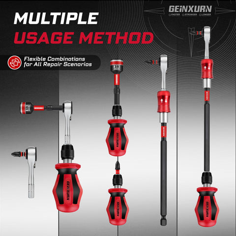 Geinxurn 4-inch extension bit holder adds reach for repairs.