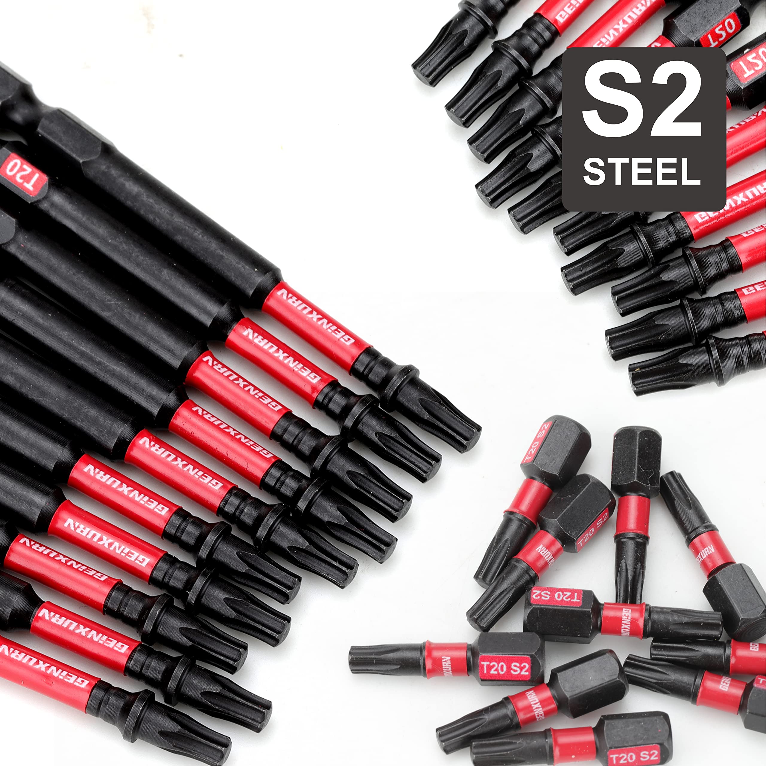 GEINXURN impact shock absorbent zone protects tools during tough drives.