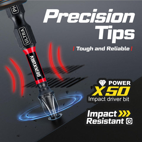 GEINXURN impact socket driver set with multiple sizes