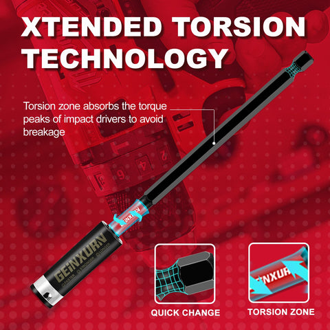 GEINXURN inside-magnet-core secures bits with reduced wobble during use.
