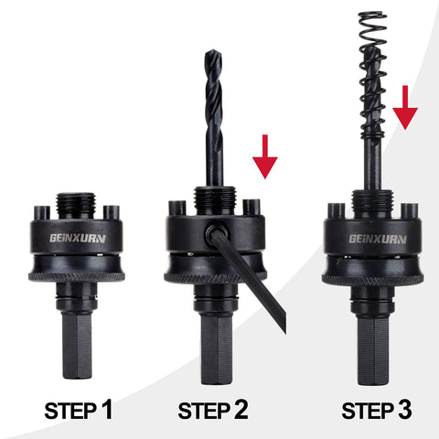GEINXURN locking pins keep the saw stable and safe.