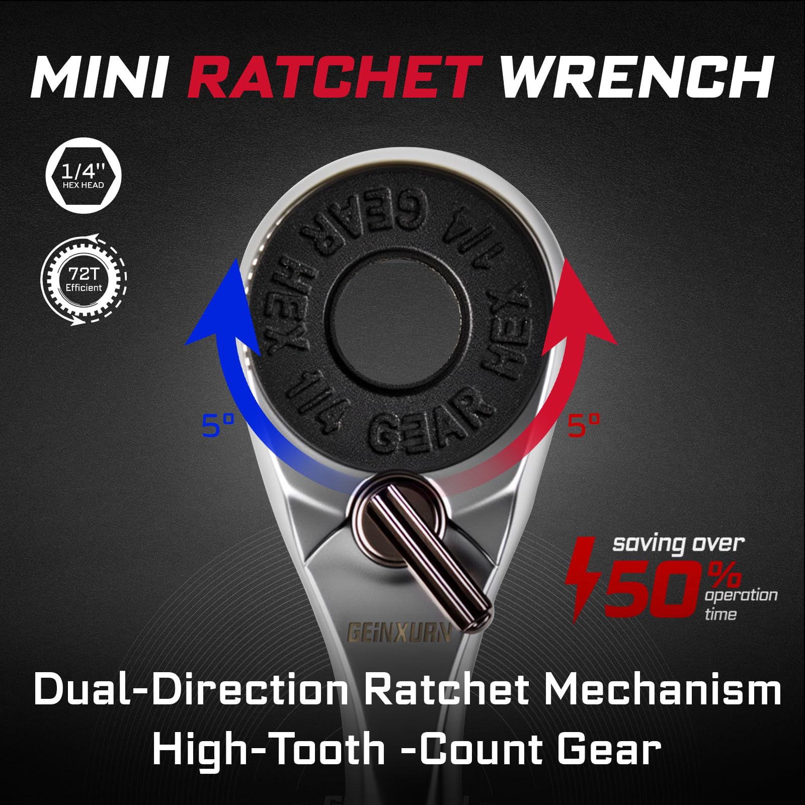 Geinxurn magnetic locking bit holder keeps bits secure for on-the-go repairs.
