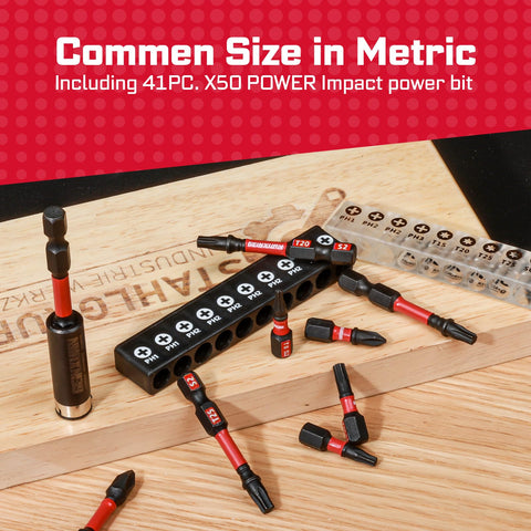 GEINXURN precision tip heads reduce cam-out and slip