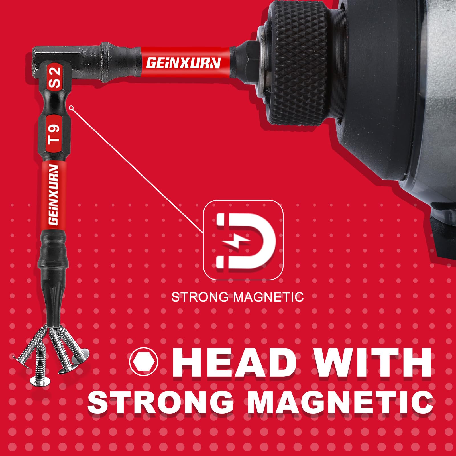 Geinxurn S2 alloy steel bits offer hardness and durability