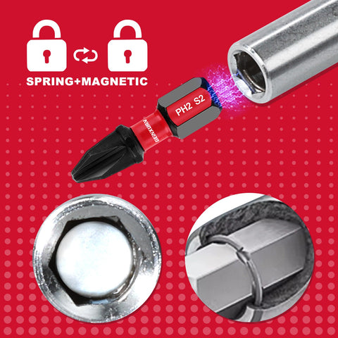 GEINXURN 2.5-inch reach helps access tight screws in crowded spaces.