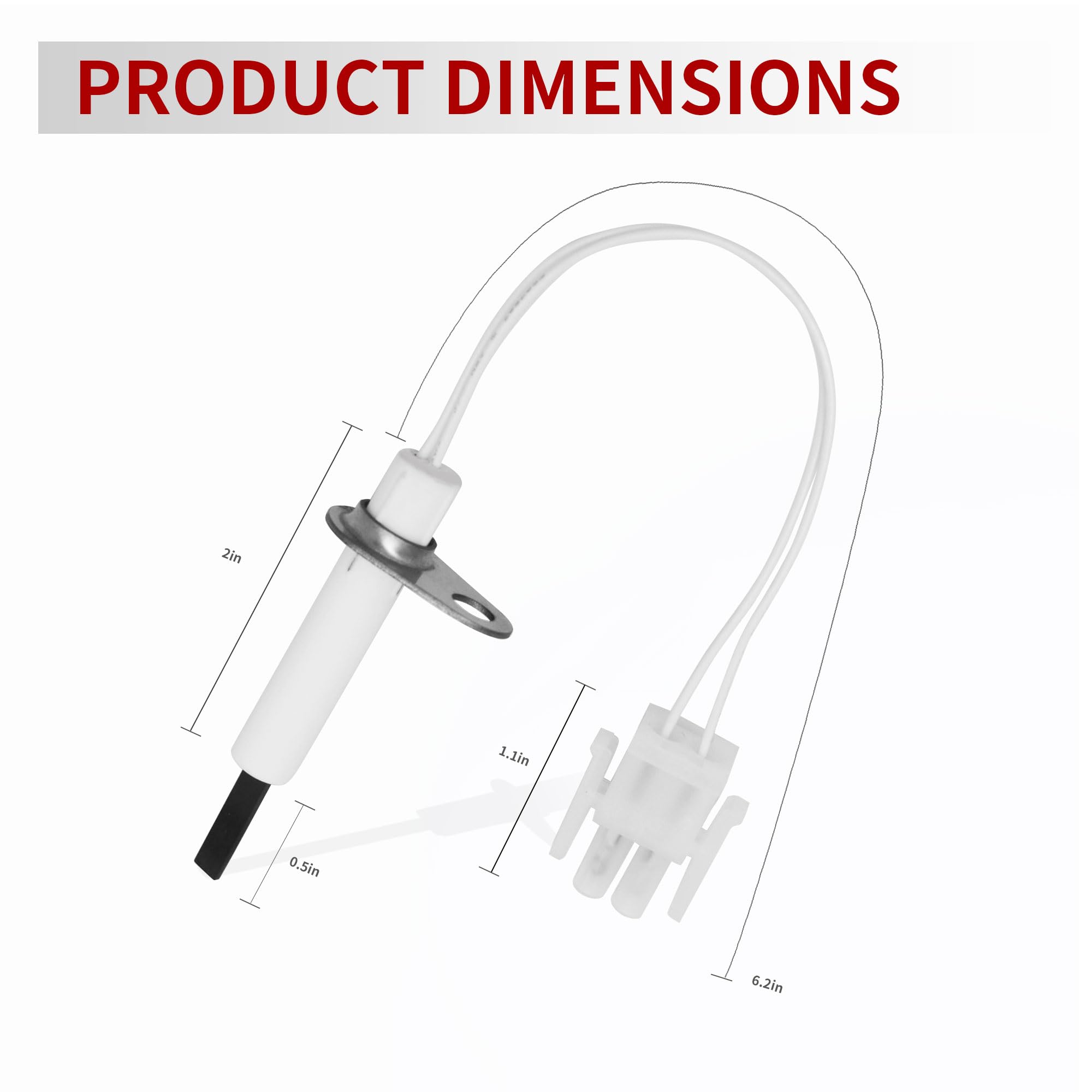 GEIparts 0130F00008S silicon carbide igniter material close-up highlighting durability