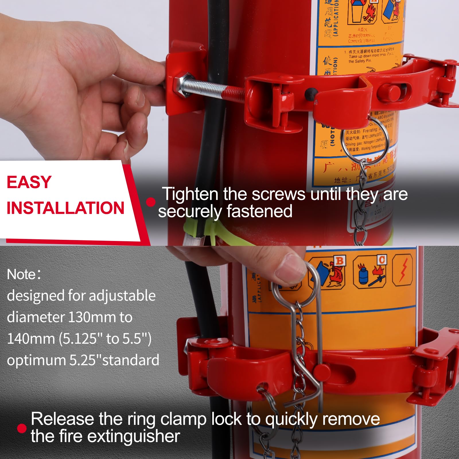 Gekufa pre-drilled wall mount holes allow simple installation.