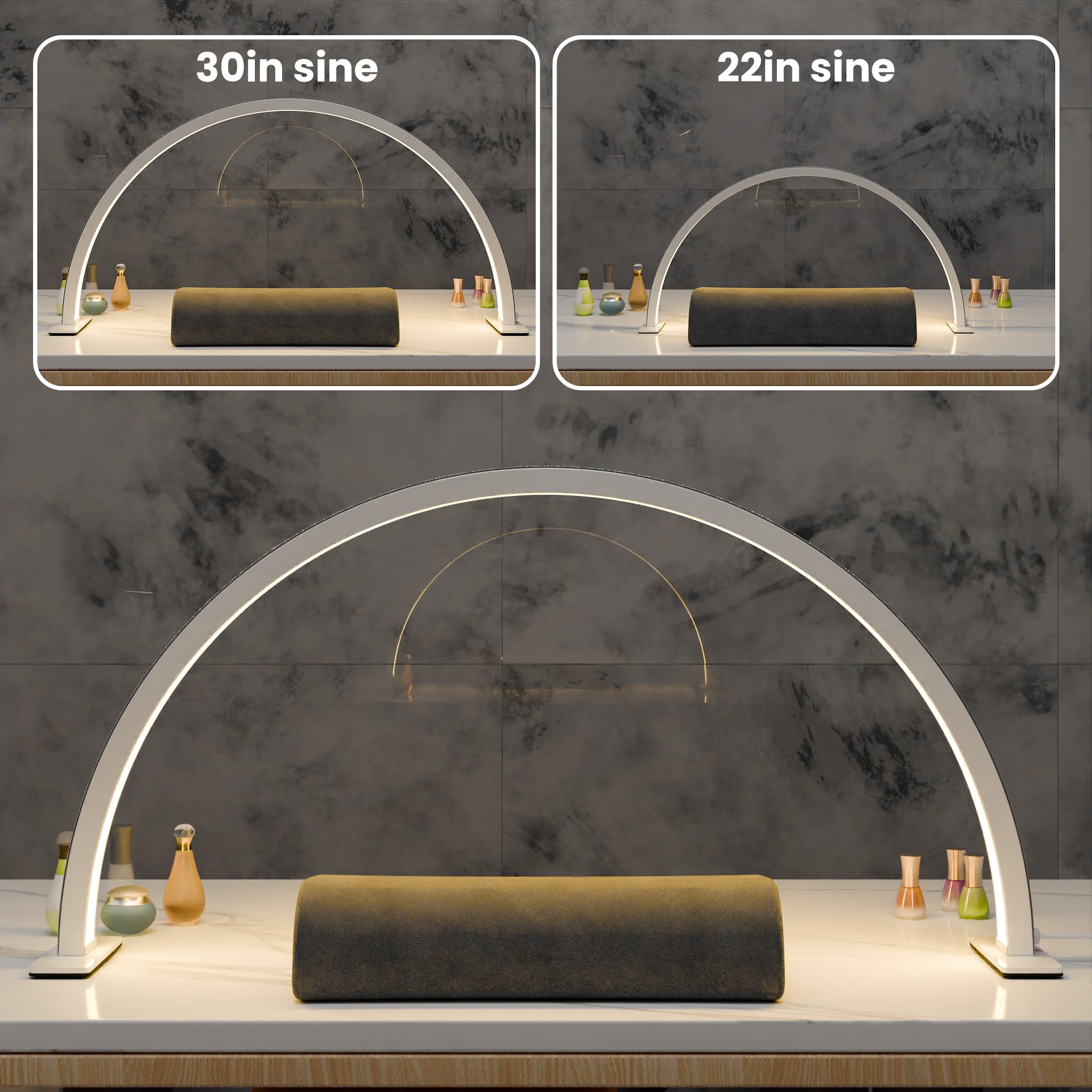 Bright 4000 lumens from Gelpal nail desk light for precise detailing