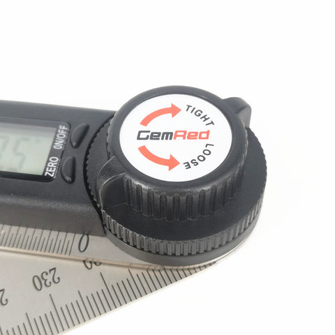 GemRed with black buttons for easy one-handed operation