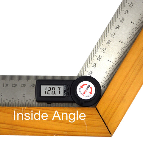 GemRed protractor folded to 7.5 inches for compact storage