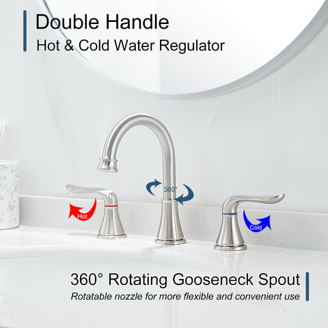 GENBONS brushed nickel finish resists fingerprints and stains.