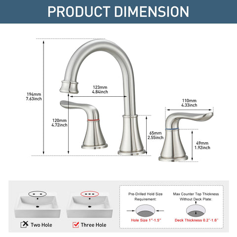GENBONS pop-up drain assembly provides convenient maintenance and clean look.