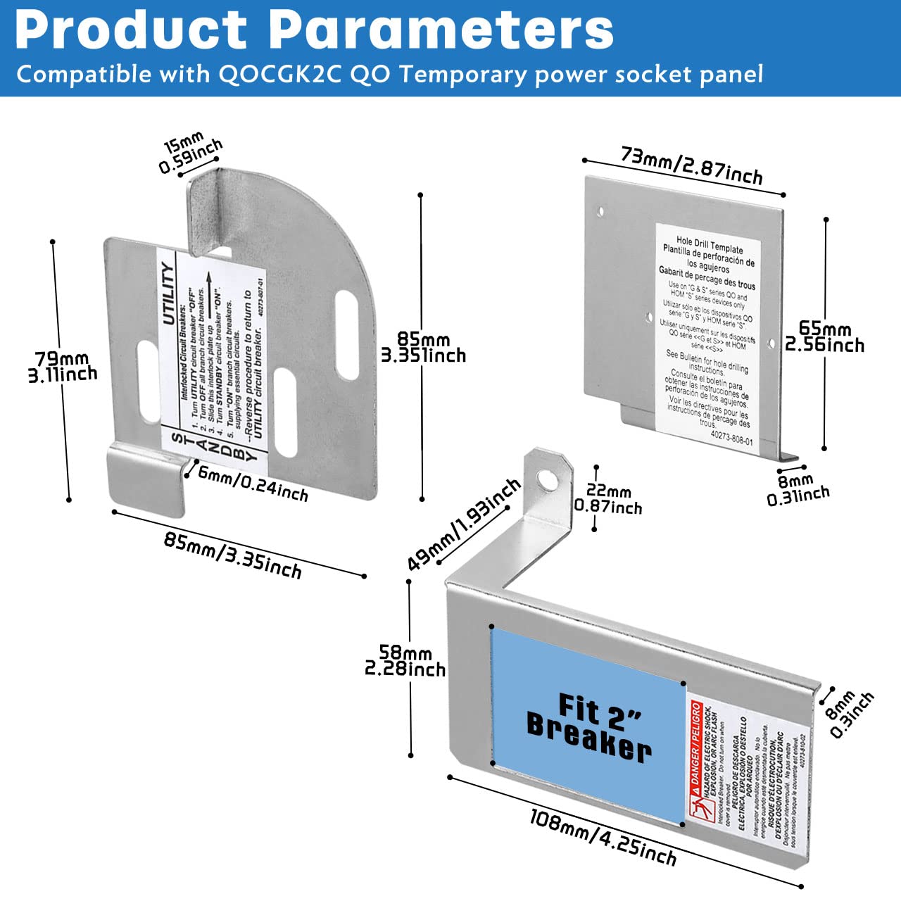 GenCap back-feed connection with interlock kit enables safe generator power.