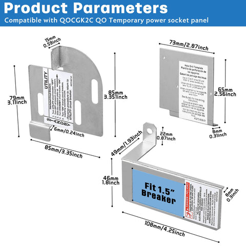GenCap 10-32 screws for reliable mounting in QO panels