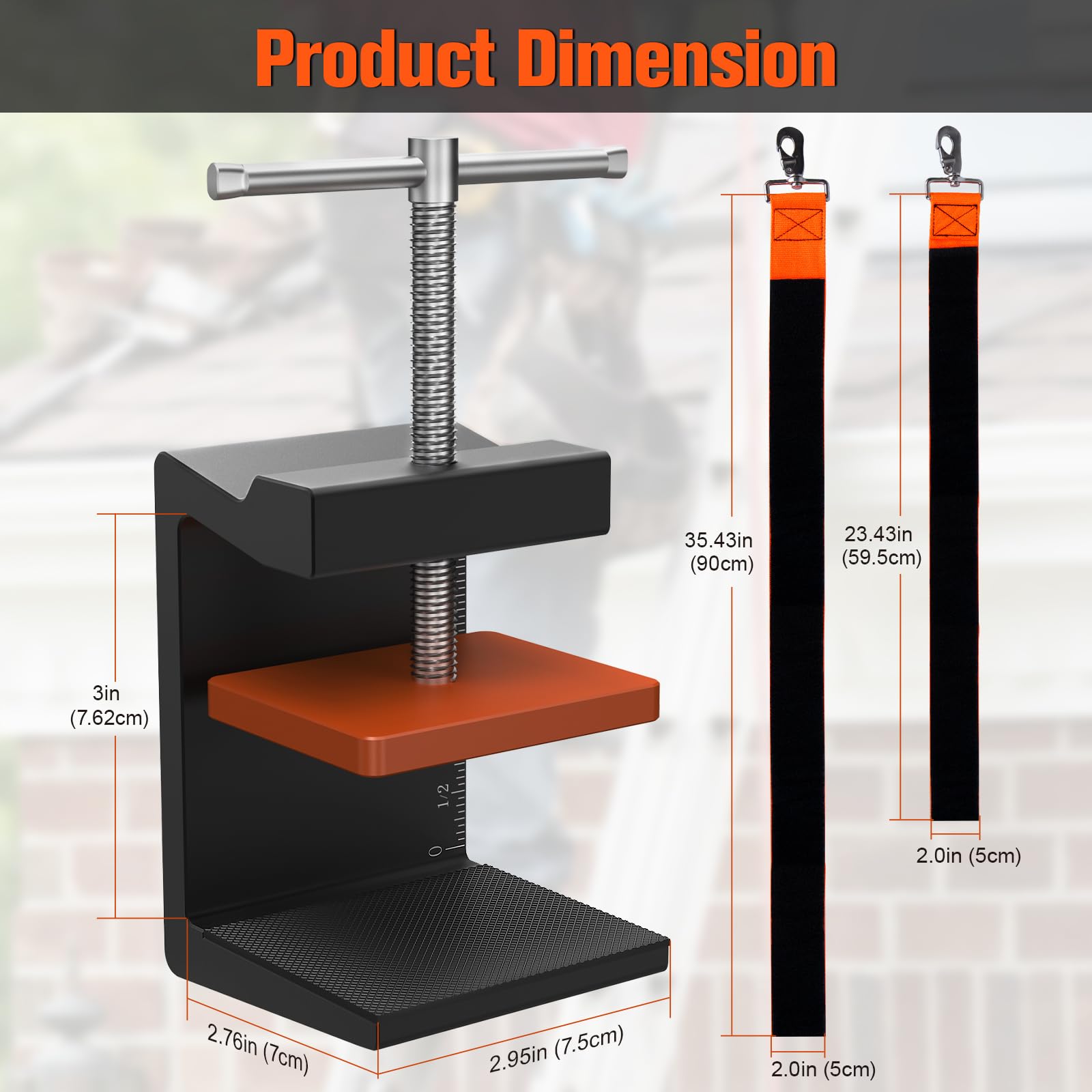GenCap ladder safety straps system secures ladders quickly and reliably