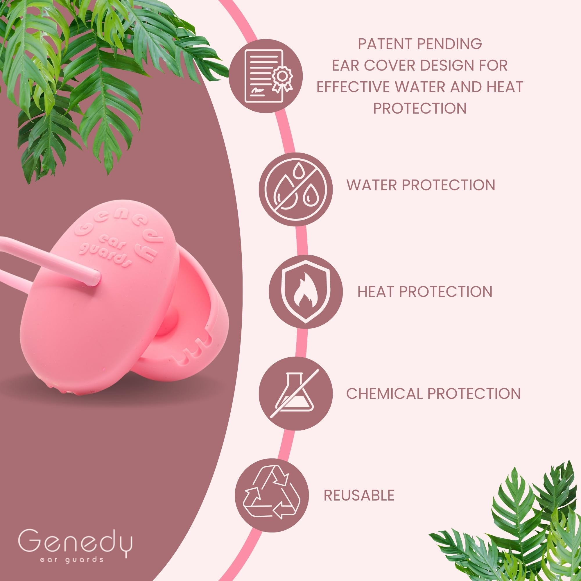Genedy ear covers easy-to-fit design covering ears