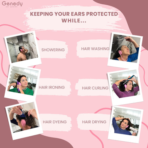Genedy ear covers guard against dye stains during at‑home coloring