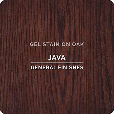 General Finishes Java gel stain delivers a hand-rubbed look with lustrous finish.