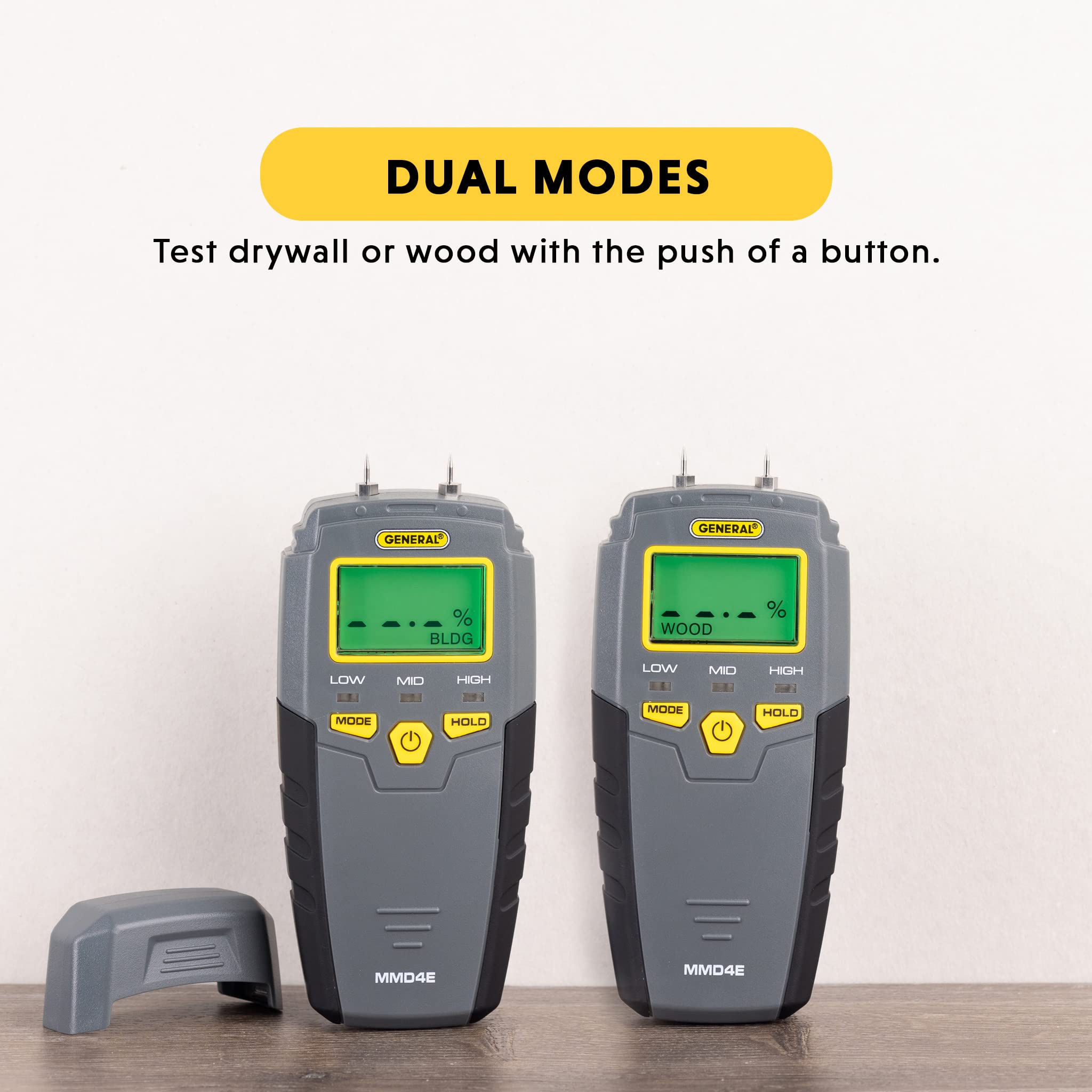 General Tools MMD4E reader displays moisture levels clearly on a bright screen.