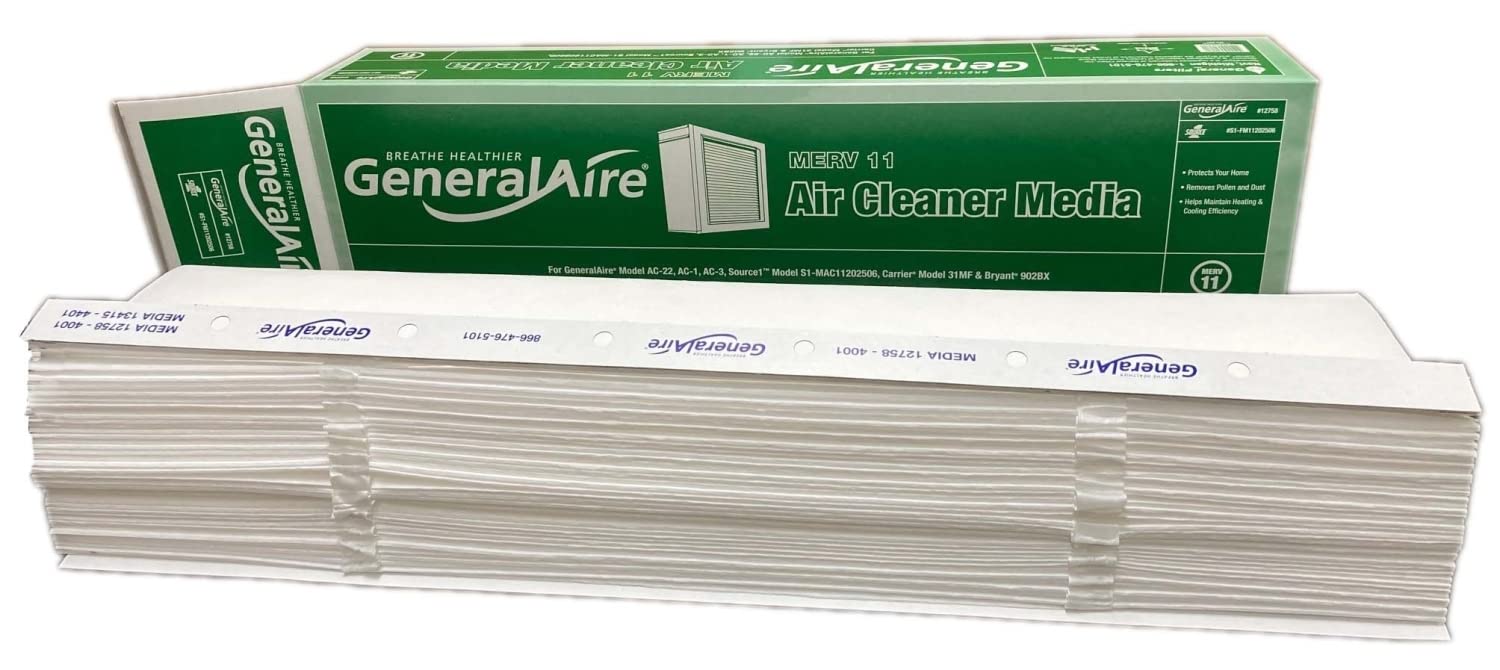 GeneralAire AC-1 MERV 11 filter, compatible with AC-1 systems for cleaner air.