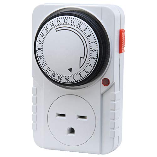 Generic 240V timer single outlet schedules home appliances.