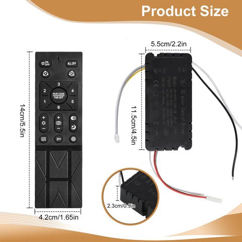 Generic ceiling fan remote battery indicator helps avoid unexpected loss of control.