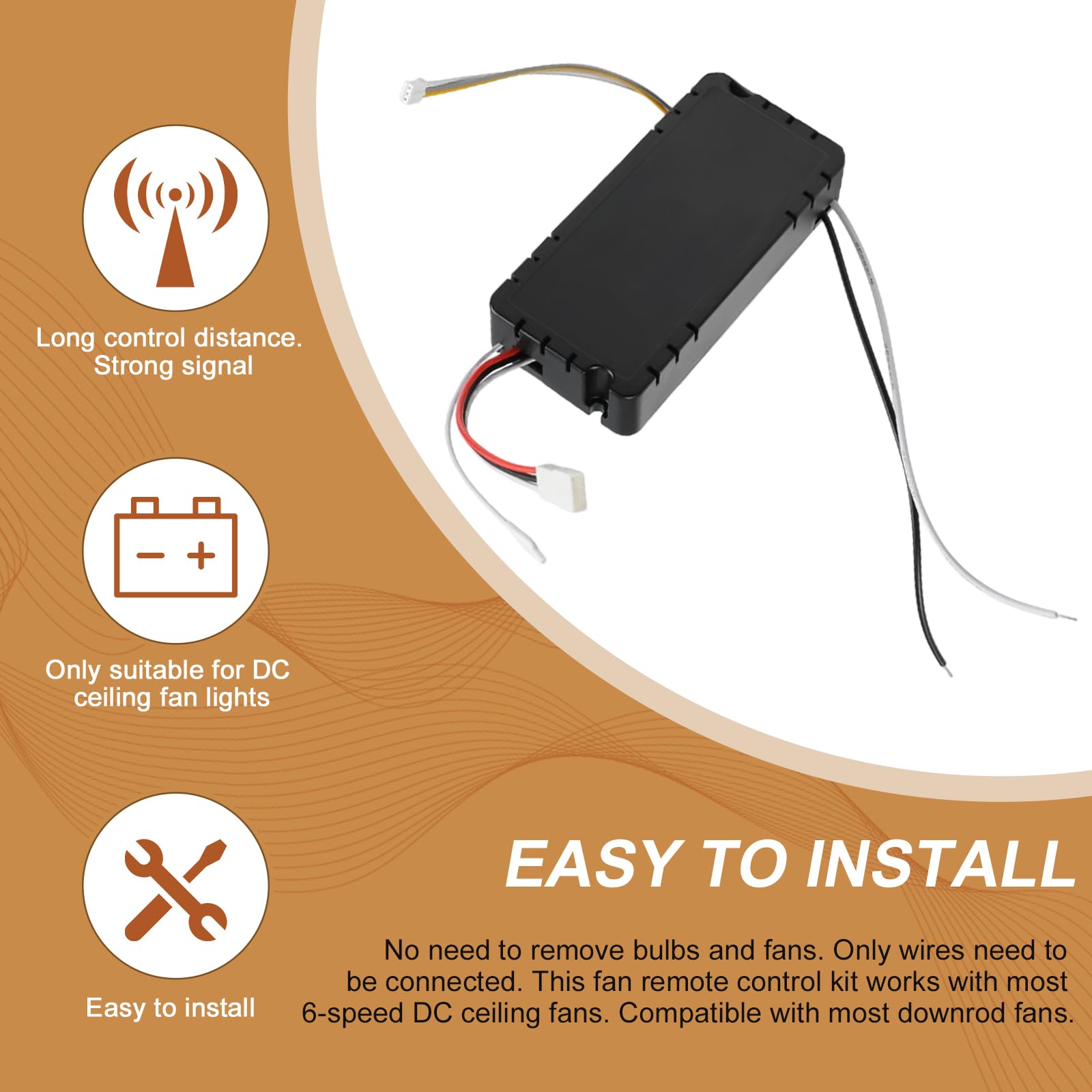 Generic ceiling fan remote reset beeper confirms quick factory reset.