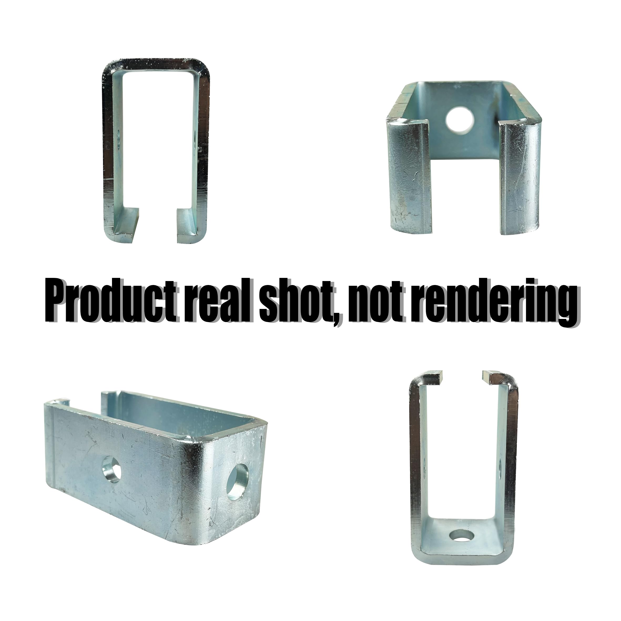 Generic Channel Trolley Bracket 1-5/8 material detail emphasizes corrosion-resistant galvanized steel