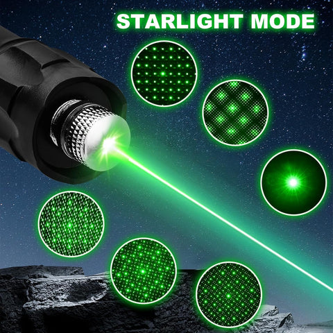 Generic Green Laser Pointer star cap demonstrates versatile star pattern for presentations.