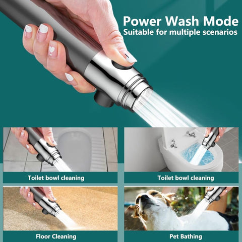 Generic handheld shower hose with 59-inch reach.